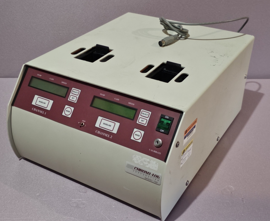 Chrono-Log Corporation 4ch PAIR Model 700 (ch 1+2) & 700-X (ch 3+4) Aggregometer; SN:2130111-1, photo 9 of 39