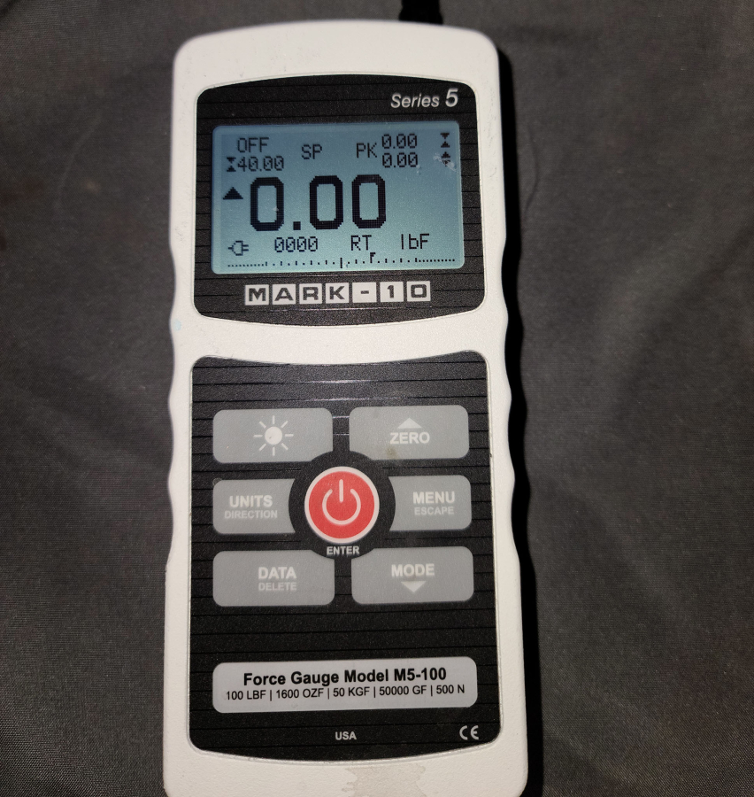 Mark-10 M5-100 Advanced Digital Force Gauge, Hard Case & Accessories, photo 5 of 12