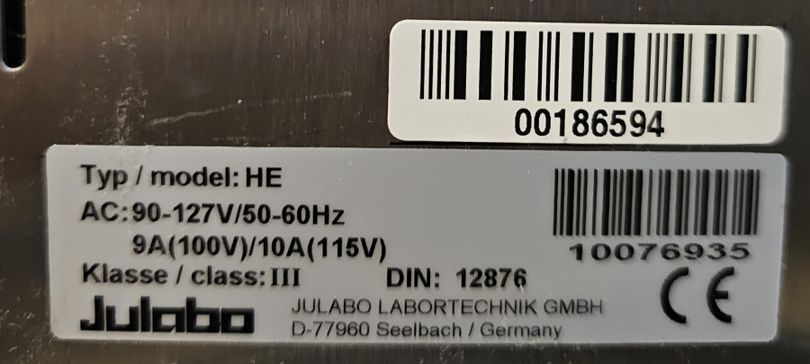 Julabo F32 HE Refrigerated/Heating Water Bath Chiller; SN:10076935/00176191, photo 8 of 29