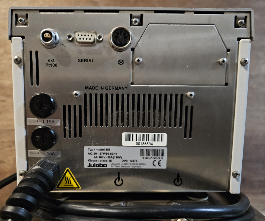 Julabo F32 HE Refrigerated/Heating Water Bath Chiller; SN:10076935/00176191, photo 10 of 29
