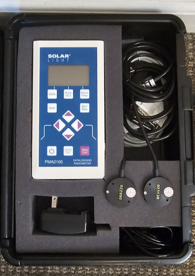 Solar Light PMA2100 Dual-Input Data Logging Radiometer w/ PMA2110 UVA & PMA2130 Photopic Detectors, photo 10 of 20