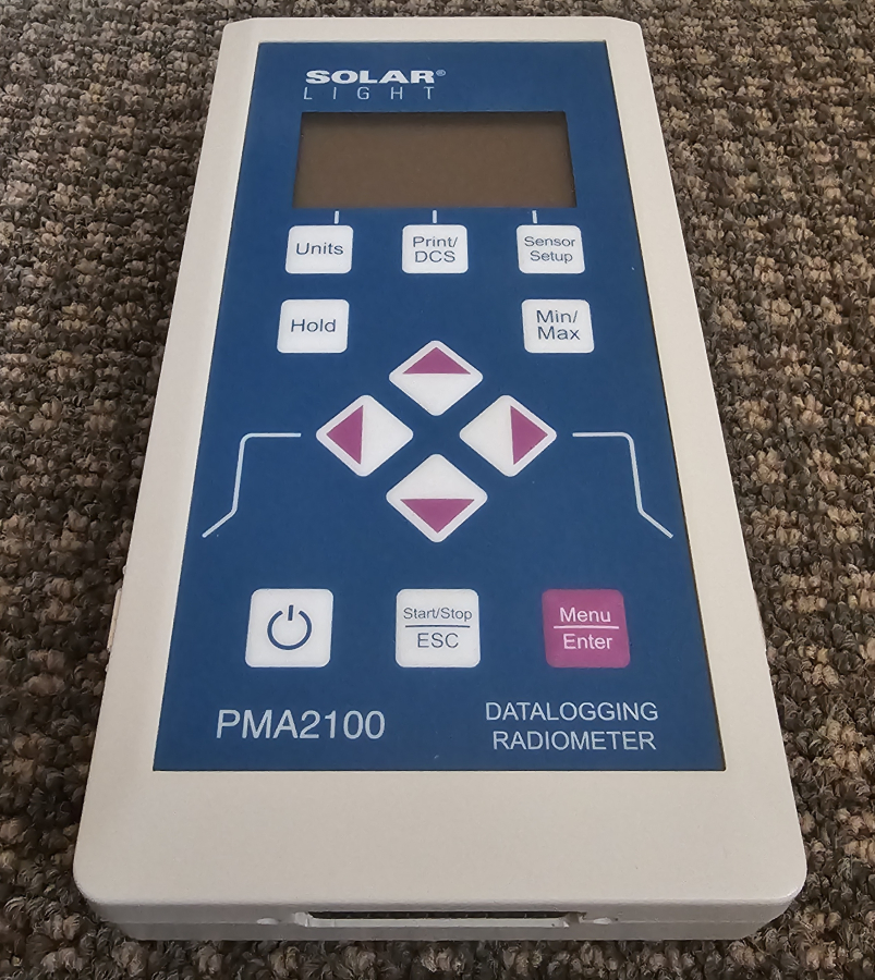 Solar Light PMA2100 Dual-Input Data Logging Radiometer w/ PMA2110 UVA & PMA2130 Photopic Detectors, photo 11 of 20