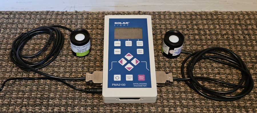 Solar Light PMA2100 Dual-Input Data Logging Radiometer w/ PMA2110 UVA & PMA2130 Photopic Detectors, photo 18 of 20