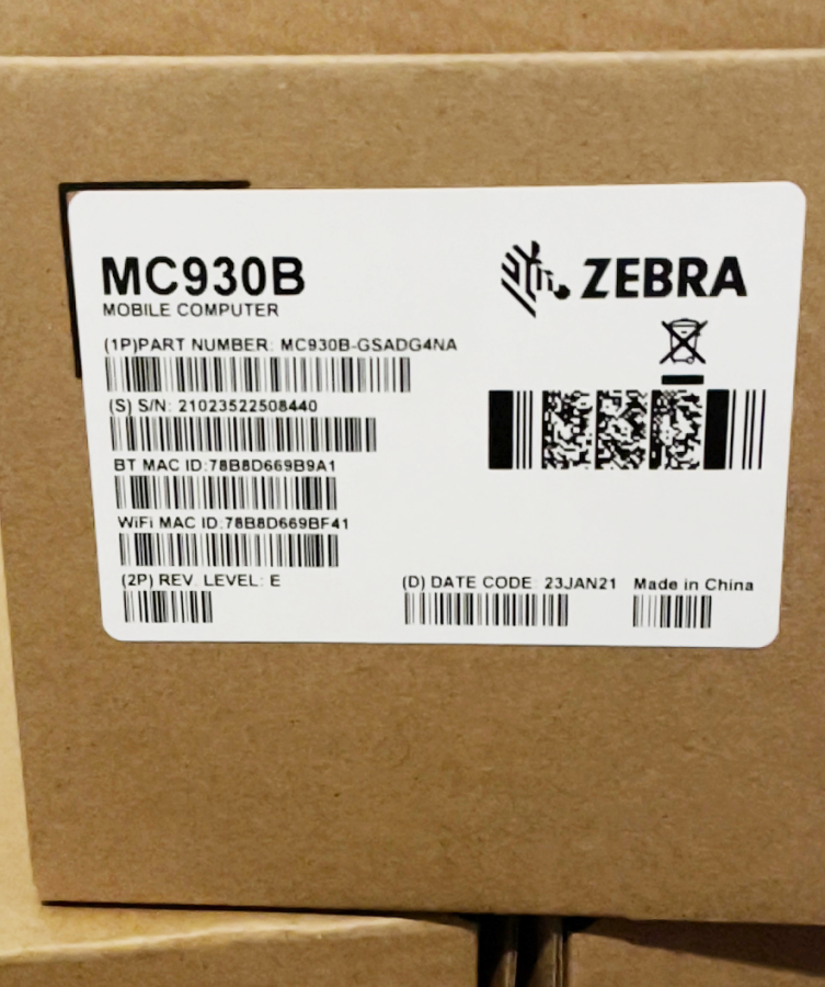 Zebra MC930B-GSADG4NA Mobile Handheld Computer, photo 3 of 4