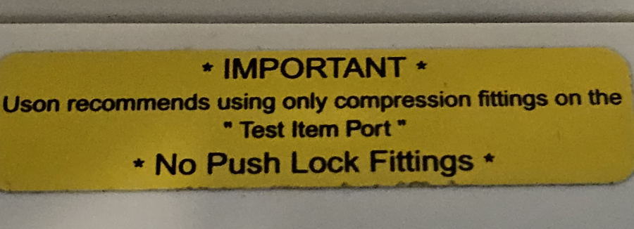 Uson Sprint IQ Compact Leak Tester, photo 12 of 34