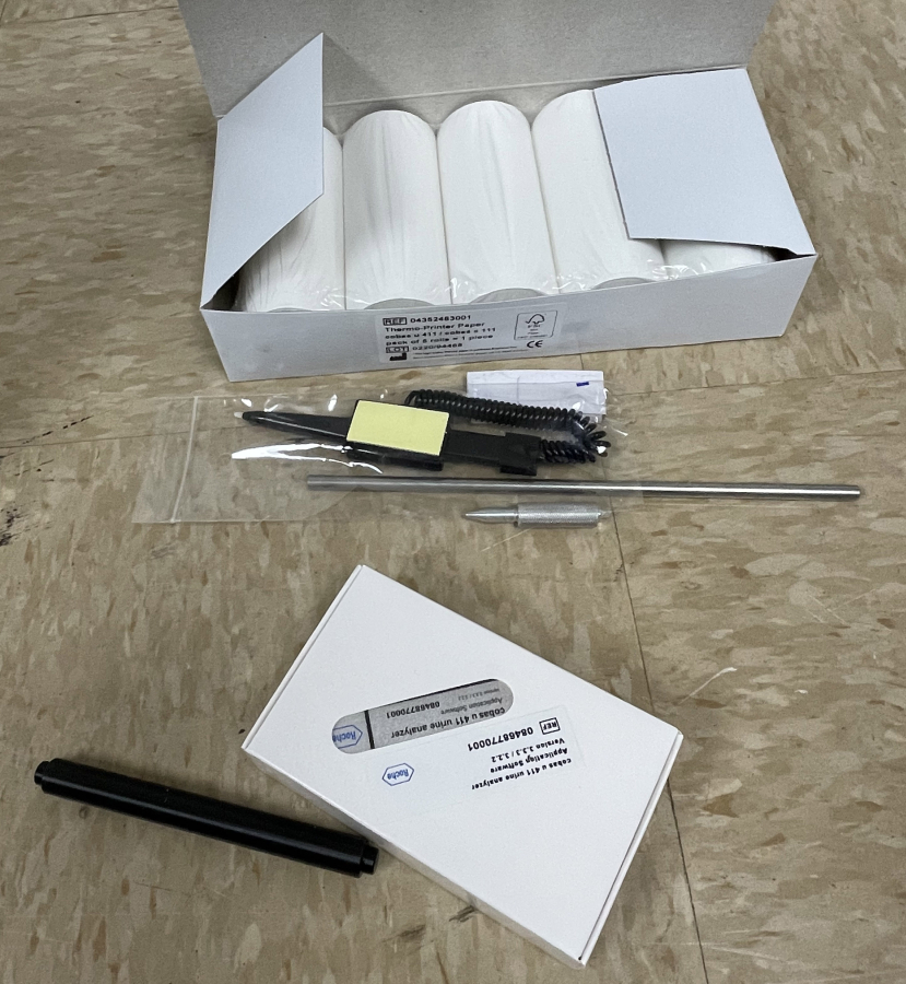 Roche Cobas U411 Semiautomated Urinalysis System Including Contents of Inventory Sheet [New In Box]; SN:14846., photo 5 of 10