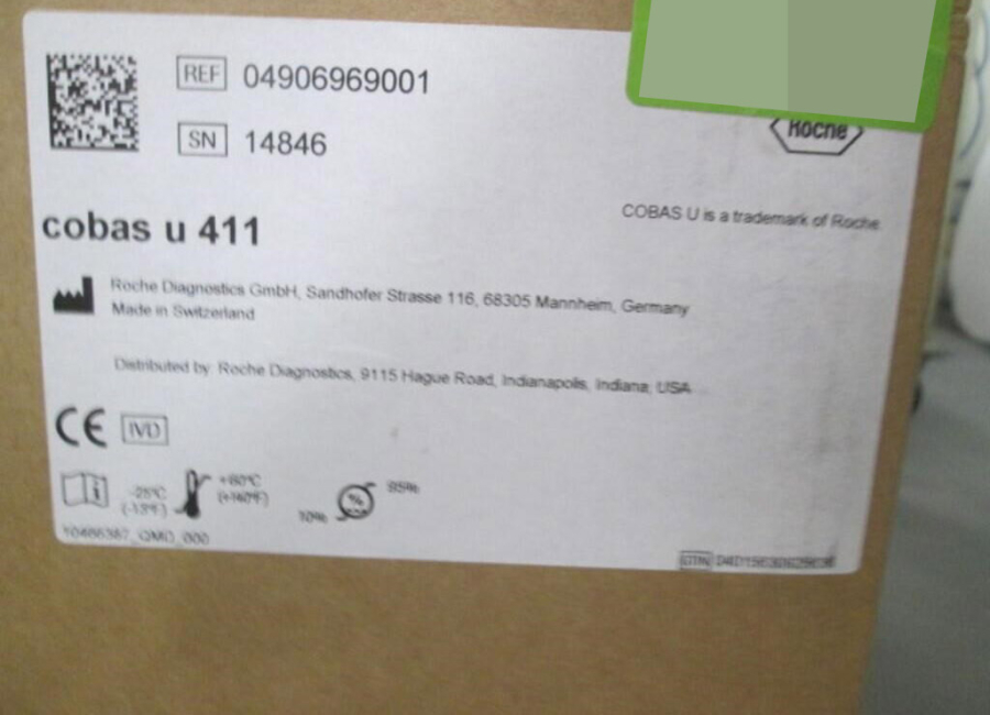 Roche Cobas U411 Semiautomated Urinalysis System Including Contents of Inventory Sheet [New In Box]; SN:14846., photo 3 of 10