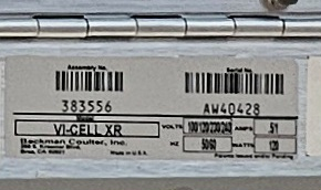 Beckman Coulter Vi-Cell XR Cell Viability Analyzer 2023; SN:AW40428, photo 25 of 25