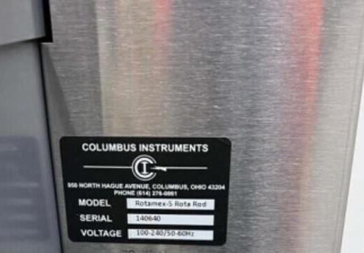 Columbus Instruments Rotamex-5 Rota Rod, photo 11 of 11