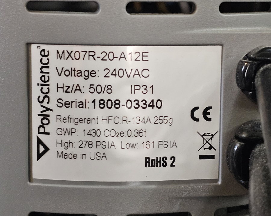 2ea. PolyScience MX07R-20 Refrigerated Circulator Bath; SN:1808-03339/40, photo 5 of 21