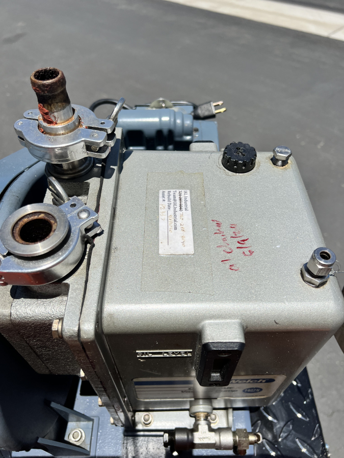 Welch 1402N Chemstar Duo-Seal Belt-Driven Vacuum Pump + C63JXGZP Motor, pumps 2, 3, photo 1 of 6