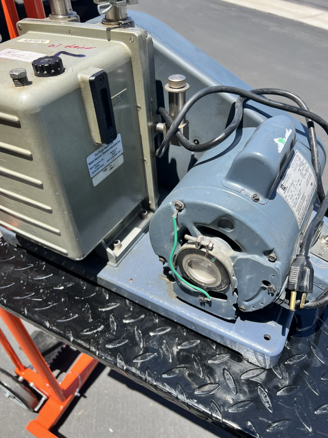 Welch 1402N Chemstar Duo-Seal Belt-Driven Vacuum Pump + C63CXGZP Motor, pumps 1,5,7,8, photo 7 of 7