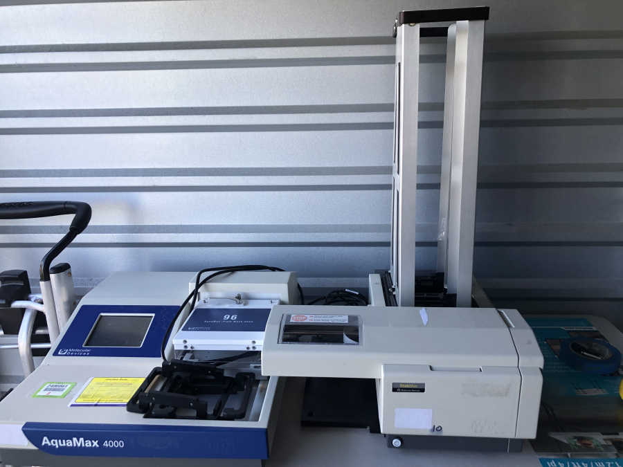 Molecular Devices AquaMax 4000 Microplate Washer w/ 96 Well Wash Head, StakMax Stacker. SN:AQ4K07145, SX08550, photo 2 of 15