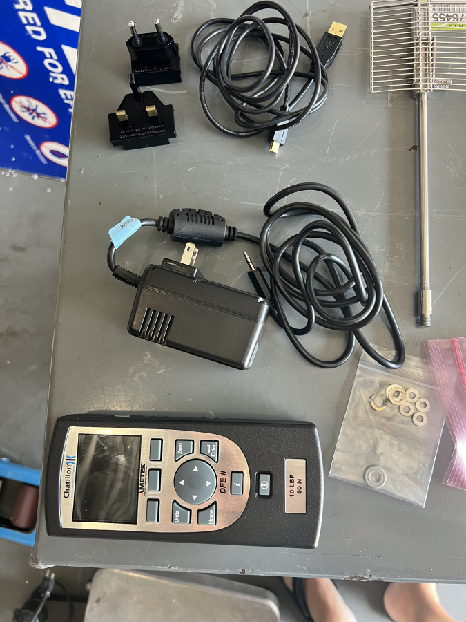 Ametek Chatillon DFE II Digital Force Gauge with Case SN:T18803, photo 7 of 12