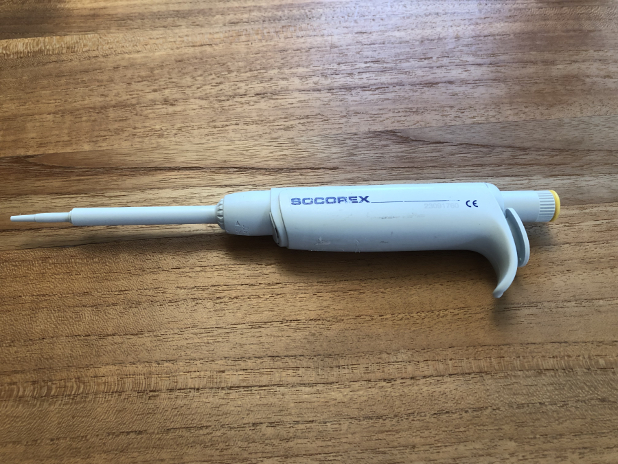 Wheaton Socorex 2-20 uL Autoclavable Single-Channel Pipette Acura 825 , photo 1 of 8