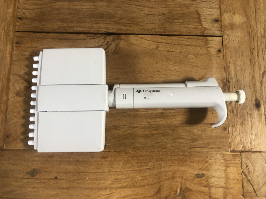 ThermoScientific Labsystems 12-Channel Finnpipette 50-300 uL Multi-Channel Pipette 4510, photo 3 of 6