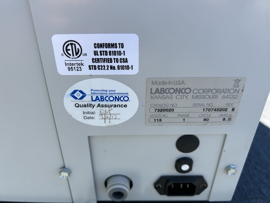 Labconco RapidVap Vortex Evaporator SN:170745202, photo 6 of 7