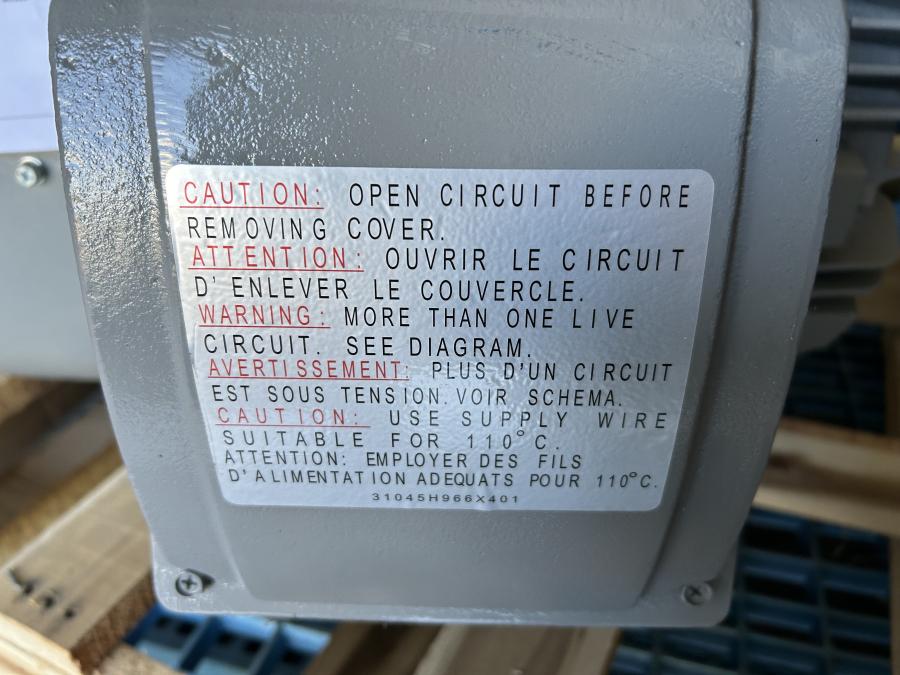 Teco Westinghouse MAX-E1 EP0404 AEHH8N 324T 40 HP Severe Duty Motor 40HP, photo 3 of 10