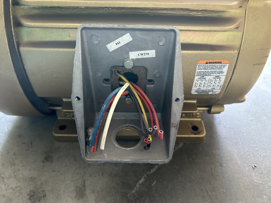 Baldor Super-E M14A 95524056-002 Industrial Motor 230-460V 1765RPM 254T SN: X0504, photo 3 of 13