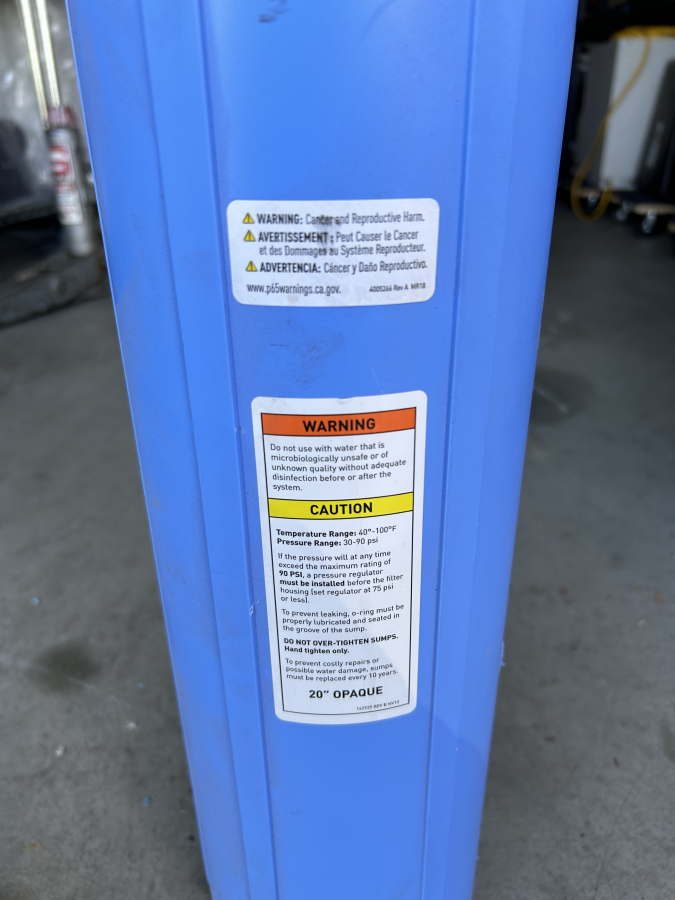 Pentair Pentek Big Blue Whole House Filter Housing 3/4 NPT, photo 3 of 4