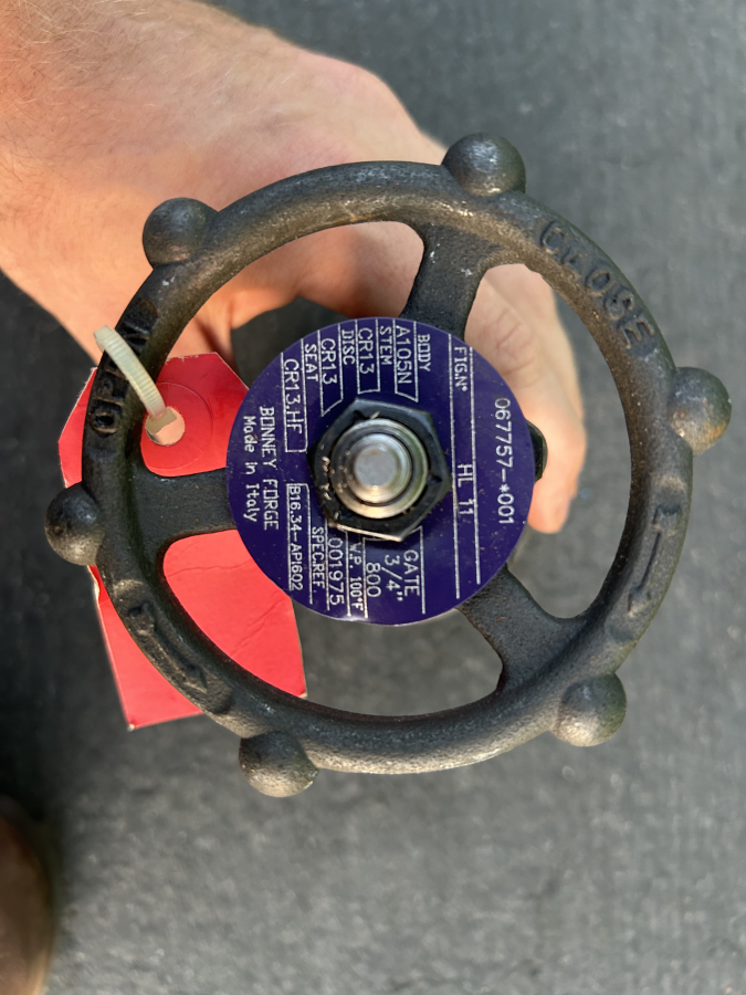 Bonney Forge 3/4-800 Valve A105N 6CZ M19185 FD-12-01B 3/4" , photo 5 of 5
