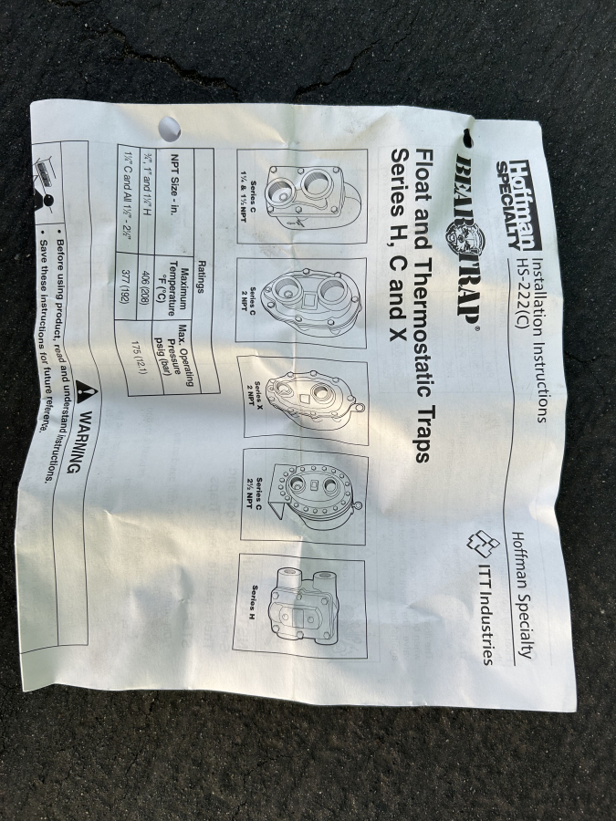 ITT 604002 Cover Assembly Hoffman S&T Steam Trap FT030H 3/4" & 1" Bear , photo 3 of 6