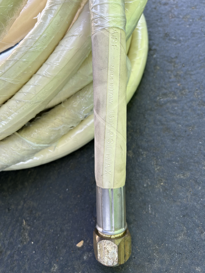 Strahman 4Q06 ARE 150-PSI M-70 Pistol-Grip Nozzle + Industrial Spray-Down Hose, photo 3 of 5