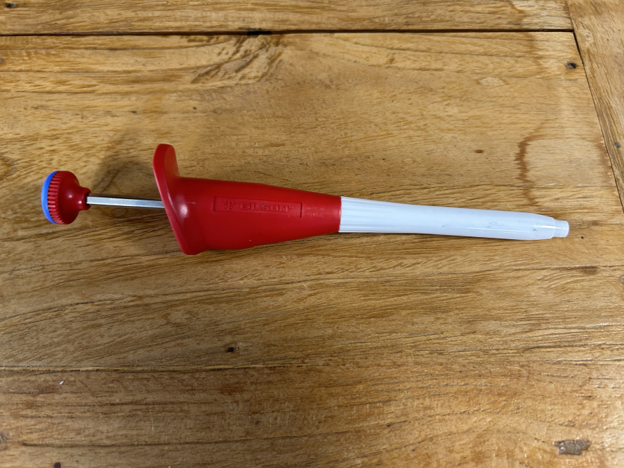 Gilson Microman M100 Red uL Single-Channel Positive Pos-D Pipette, photo 1 of 3