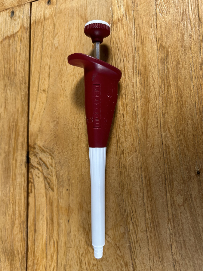 Gilson Microman M1000 Red Single-Channel Positive Pos-D Pipette, photo 1 of 3
