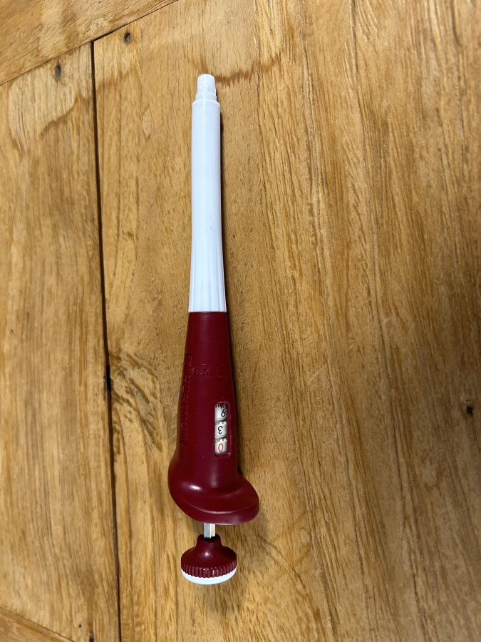 Gilson Microman M1000 Red Single-Channel Positive Pos-D Pipette, photo 2 of 3