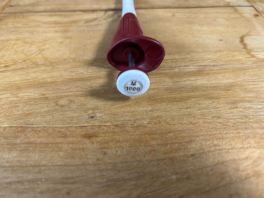 Gilson Microman M1000 Red Single-Channel Positive Pos-D Pipette, photo 3 of 3
