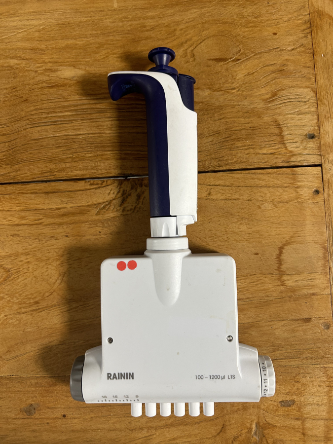 Rainin Pipet-Lite XLS 100-1200 uL LTS 6-Channel Multi Pipette LA6 Spacer, photo 3 of 5