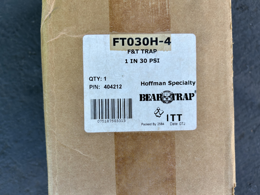 ITT Bear Trap HS-222(E) FT030H-4 F&T 404212 Hoffman Specialty 1 In 30 PSI, photo 4 of 4