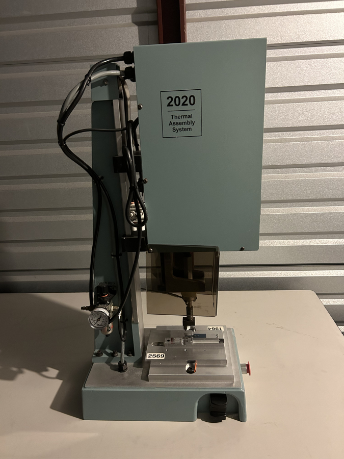 Toman ThermoSonics TAS 2020 Thermoplastic Heat Staking Thermal Assembly Press System 989, photo 2 of 17