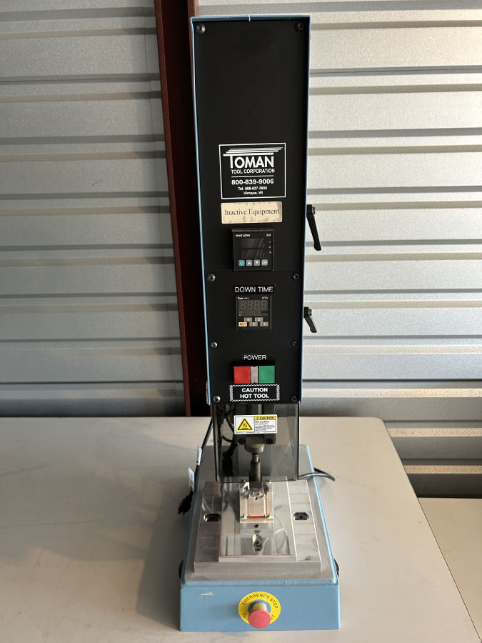 Toman ThermoSonics TAS 2020 Thermoplastic Heat Staking Thermal Assembly Press System 985, photo 1 of 12