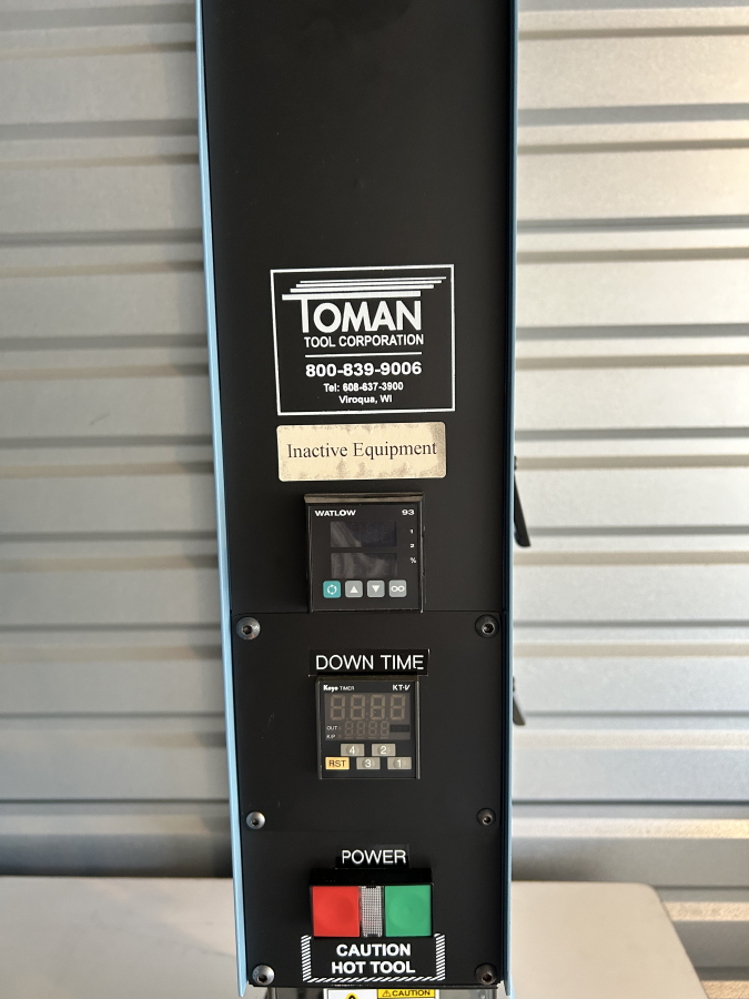Toman ThermoSonics TAS 2020 Thermoplastic Heat Staking Thermal Assembly Press System 985, photo 3 of 12