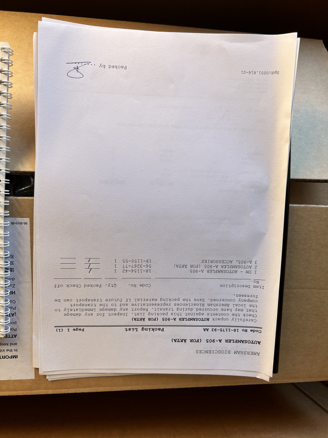 GE A-905 Autosampler. NEW. Code No. 18-1175-93, photo 5 of 7