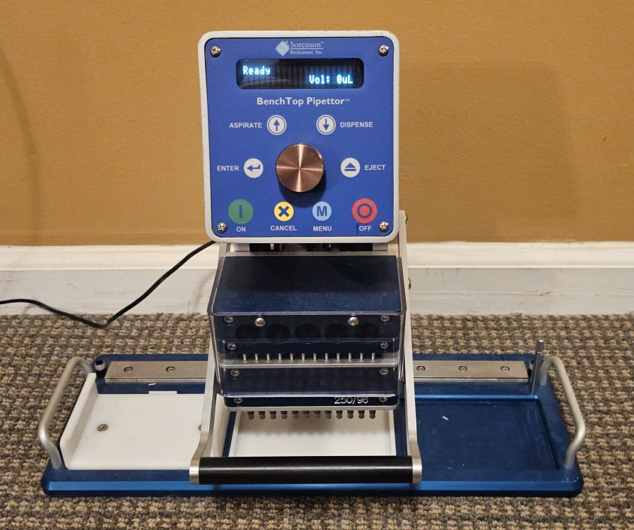 Sorenson Bioscience Benchtop Pipettor 73960 250/96 Well 250uL Volume; SN:166, photo 3 of 15