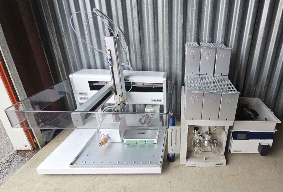 Gilson PREP HPLC System, Incl. GX-271 Liquid Handler w Direct Injection Module; GX Prep Solvent System; 322 Pump; 159 UV-Vis; 506C System Interface; SNs: 261D9/H018/E9J028, photo 12 of 29