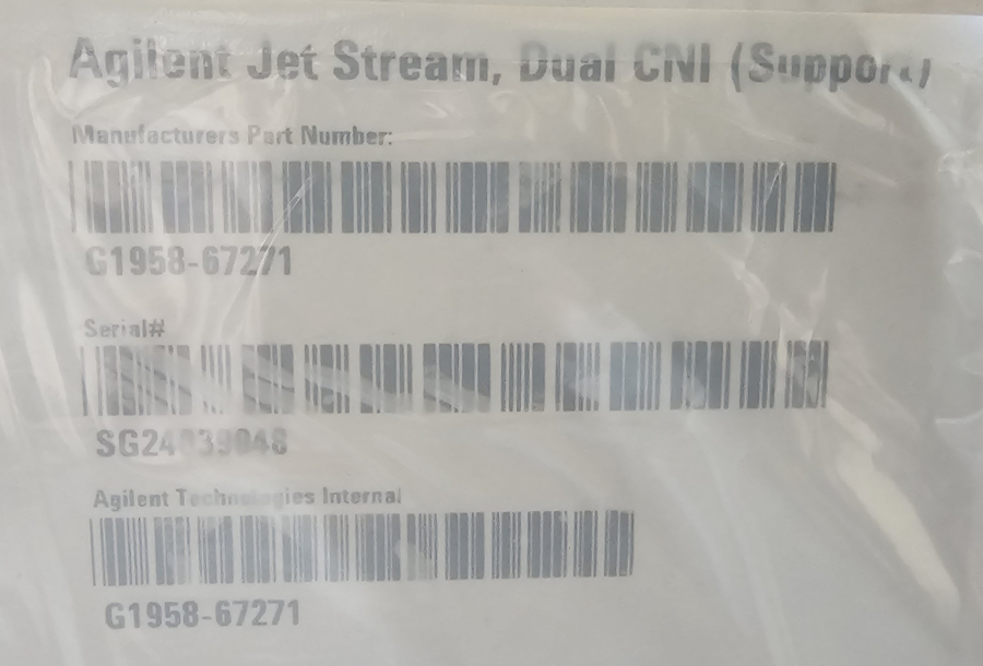 Agilent Jet Stream Ion Source [PN# 65271], photo 1 of 29