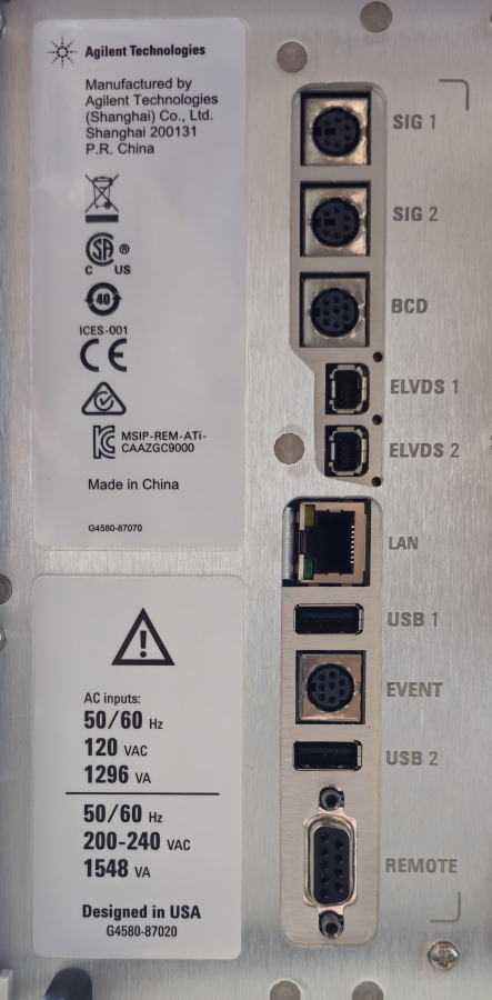 Agilent 9000 Intuvo G3950A Gas Chromatograph CN18100001 FID, photo 64 of 71