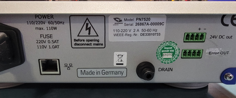 PostNova Analytics PN7520 FFF Solvent Degasser Module, photo 3 of 5