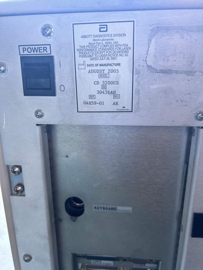 Abbott Laboratories 2005 Cell-Dyn 3200 Analyzer + Monitor + More; SN:30431AH, photo 7 of 13