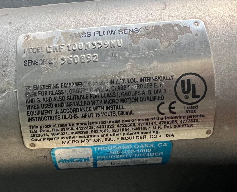 CMF100M339NU Micro Motion Flow Transmitter; SN:2145096/360892, photo 17 of 20