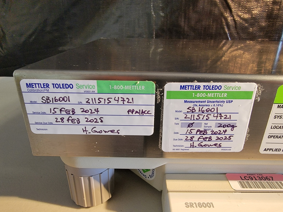 Mettler Toledo SR16001 Precision Balance Digital lab scale; Max. 16100g. d=0.1 g ;SN: 2115154721, photo 3 of 9