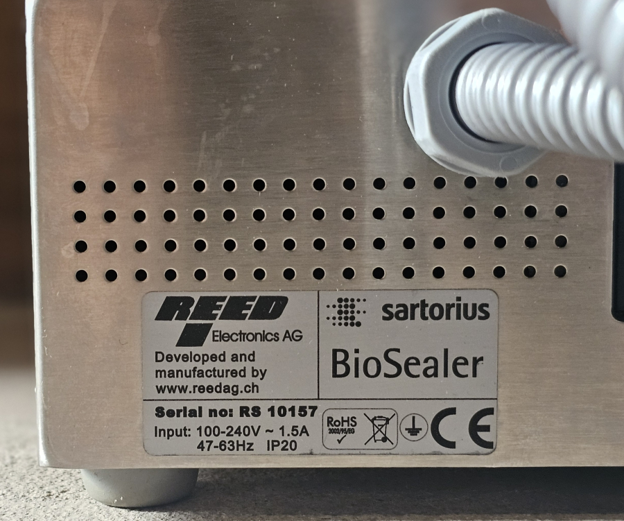 Sartorius BioSealer Handheld Automated Tube Sealer 16363-P8 Stedim Reed Electronics; SN:RS10157, photo 19 of 24