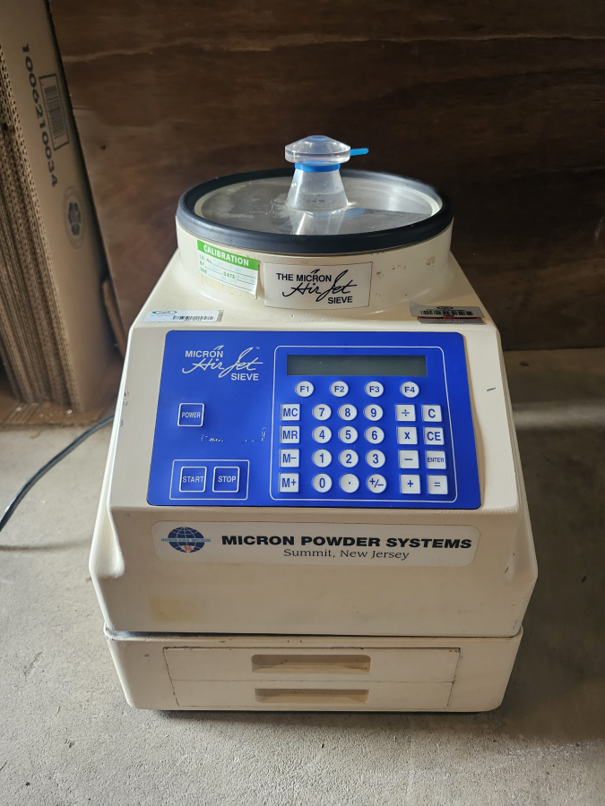 Micron powder system Air Jet sieve Particle Size Analyzer Sieving Machine; SN:75734I, photo 3 of 27