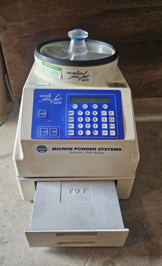 Micron powder system Air Jet sieve Particle Size Analyzer Sieving Machine; SN:75734I, photo 10 of 27