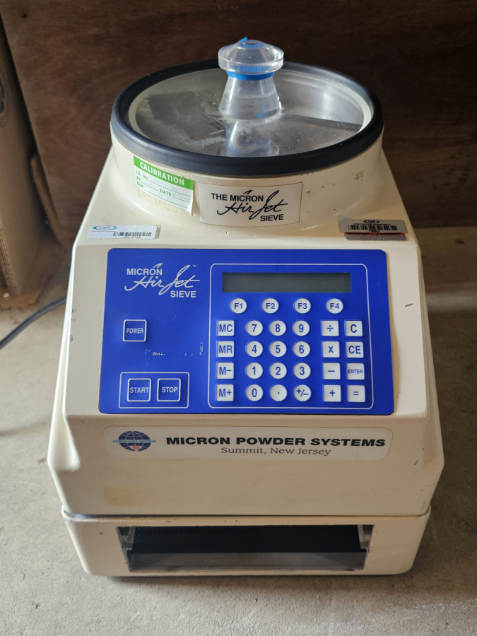 Micron powder system Air Jet sieve Particle Size Analyzer Sieving Machine; SN:75734I, photo 11 of 27