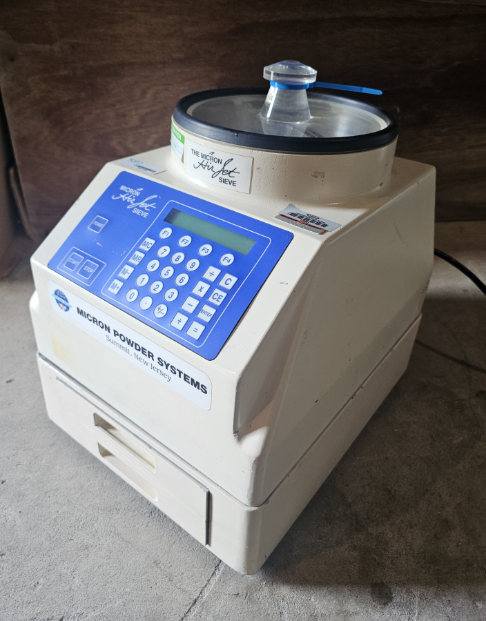 Micron powder system Air Jet sieve Particle Size Analyzer Sieving Machine; SN:75734I, photo 22 of 27